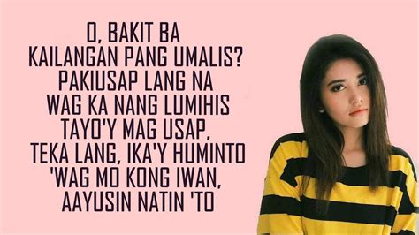 O bakit ba kailangan pang umalis lyrics